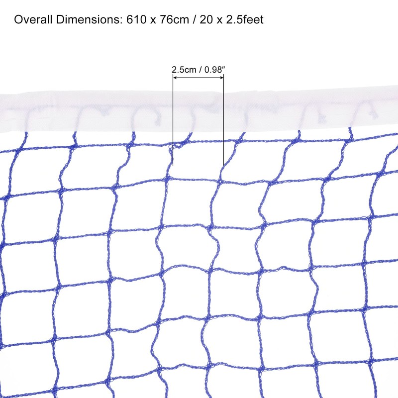 PATIKIL 20x2.5ft Badminton Net, Badminton Court Netting Replacement 0.98x0.98" Mesh