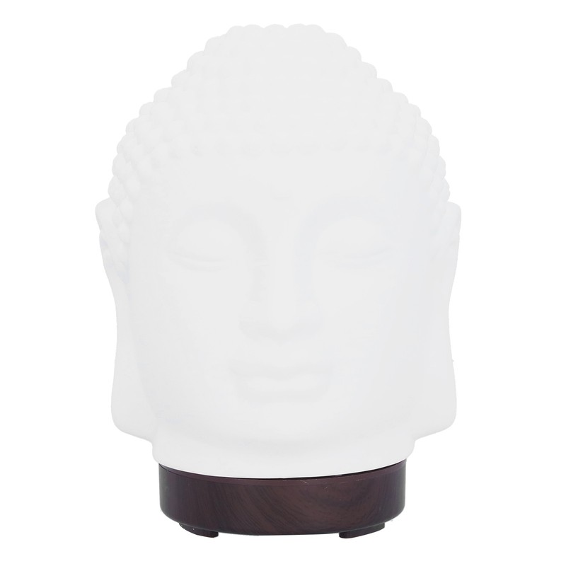 100‑200ml Ceramic Humidifier Buddha Shaped Aroma Diffuser with Night Light