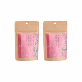 Chanominokai Sakura Green Tea 0.7 oz (20 g) (0.8 oz (2 g) x 10 Packets x 2