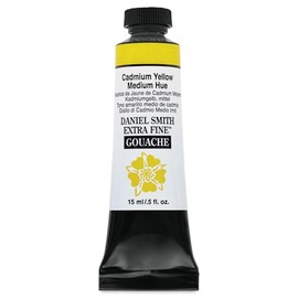 Daniel Smith Extra Fine Gouache - Cadmium Yellow Medium Hue, 15 ml Tube