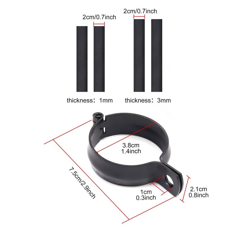 YnGia Motorcycle Turn Signal Light Bracket, 2PCS Universal 32-41mm Turn