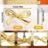 Orizizhic 6 Pcs Gold Bow Drawer Knobs Set，Bow Shape Cabinets