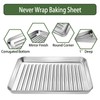 Baking Sheet Tray with Cooling Rack Set (2 Pans +