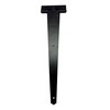 2PK 300mm Black Tee Hinges with Fixings. 12" T-Hinges for