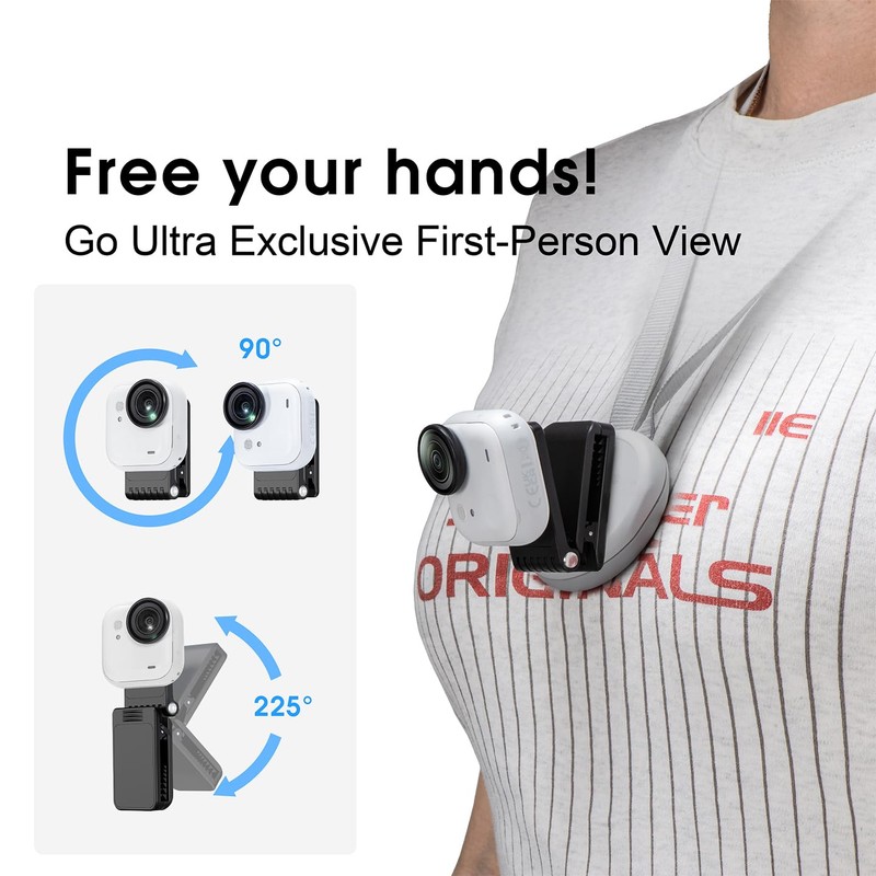 Insta360 Go Ultra Compatible Magnetic Quick Release Mount, Attaches to