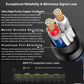 Impeto 3.5mm Aux Cables 9.84ft