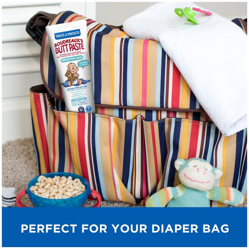 Boudreaux's Butt Paste for Sensitive Skin Diaper Rash Cream, Ointment