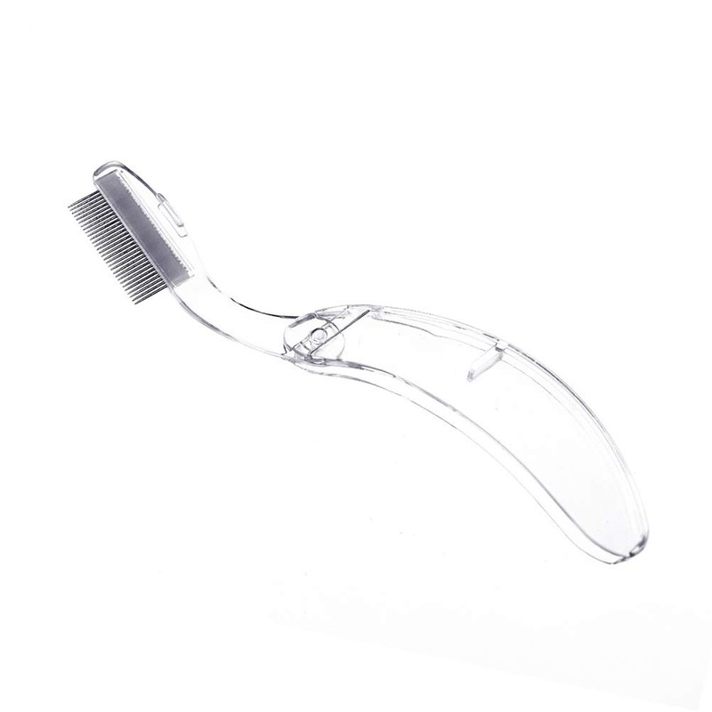 Folding Eyelash Comb Eyebrow Comb Foldable Handle Comb