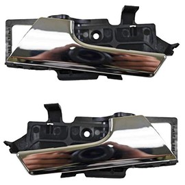 PT Auto Warehouse GM-2003M-DP - Inner Interior Inside Door Handle, Chrome - Left/Right Pair
