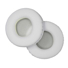 CAXUSD Noise Cancelling Headphone Covers Replacement Ear Pads Comfortable Protein Leather Memory Foam White
