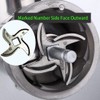 #22 Meat Grinder Blade Stainless Steel Knife Cutter Replacement, Please