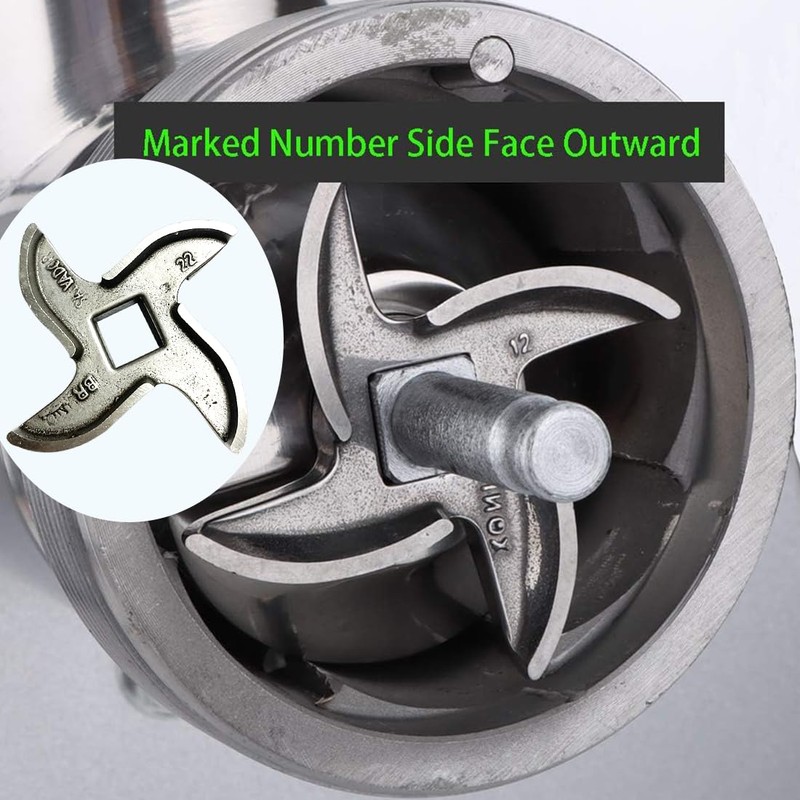 #22 Meat Grinder Blade Stainless Steel Knife Cutter Replacement, Please