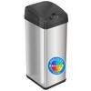 iTouchless 13 Gallon Touchless Sensor Trash Can with AbsorbX Odor