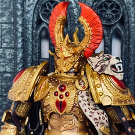 BEERISE Compatibility JOYTOY WH Parts Helmet 02 Accessories BA - Sanguinius Primarch - ABS Resin Model Accessories Applicable to JOYTOY Products - Age 15 +