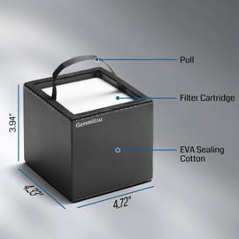 Genmitsu 5-Layer Filtration Replacement Kit for MD2 Smoke Purifier, One-piece Cartridge Easy to Replace,99.97% Purification Rate
