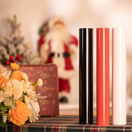 LOFFA White Heat Transfer Vinyl - 12" x 8ft HTV Heat Transfer Vinyl Compatible with Cricut & Silhouette Cameo, Easy to Weed Iron on Vinyl for t Shirts