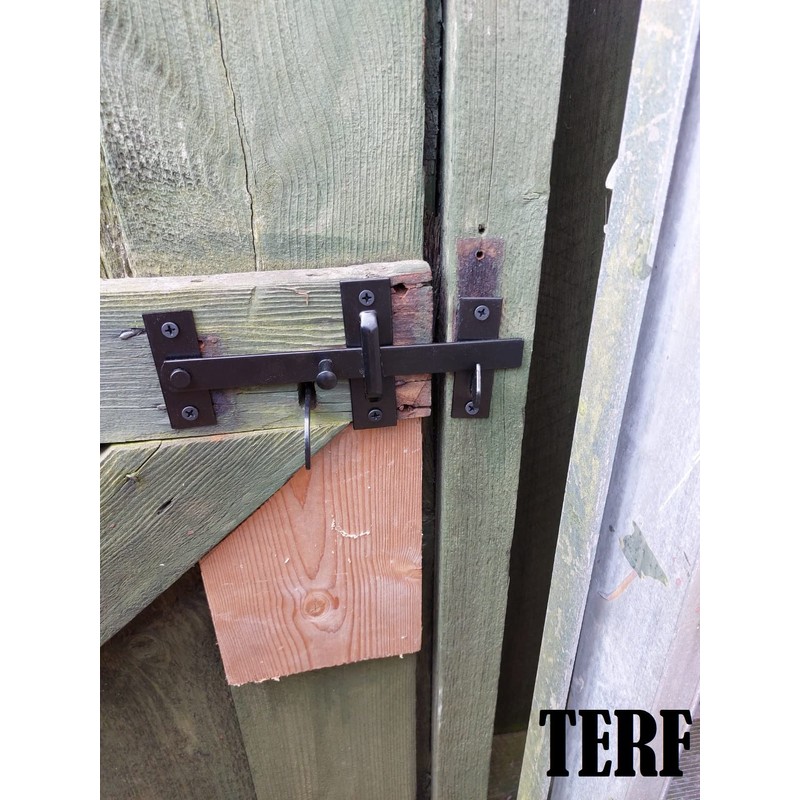 TERF® Heavy Duty Suffolk Gate Latch Door Lock Silver Thumb