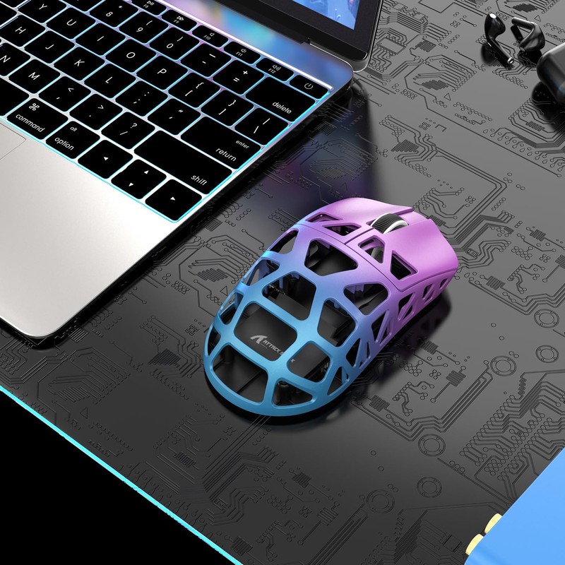 ATTACK SHARK R3 Gaming Mouse, Magnesium Alloy Edition, 3 Modes