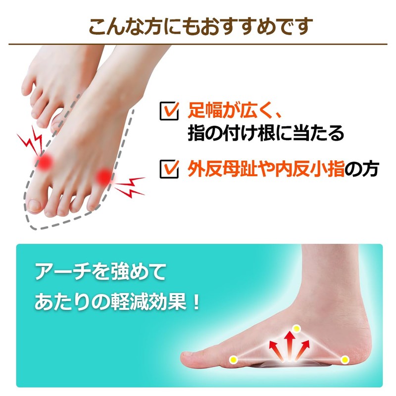 Arch Pads 2 Pairs (4 Pieces) Arch Support Insoles Foot