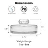 Glass Fermentation Weights for Wide Mouth Mason Jars, 9 Pack