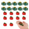 Pack of 20 Christmas Tree Mini Boxes Ornament, Coloured Mini
