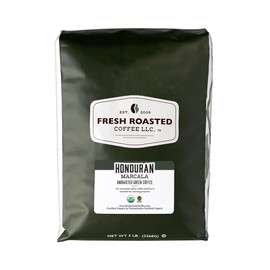Fresh Roasted Coffee, Unroasted Organic Honduran Marcala | USDA Organic, 100% Single Origin, Kosher | 5 Pound
