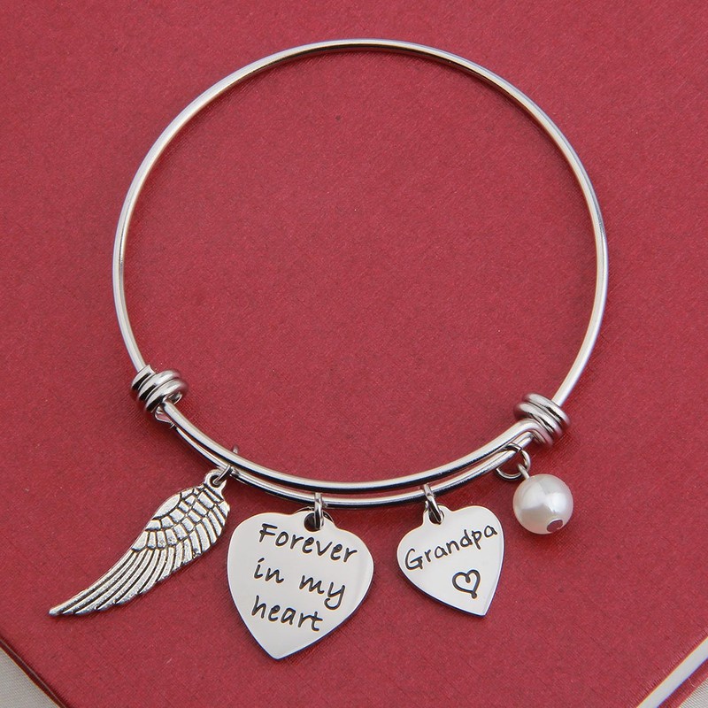 Pulsera conmemorativa Bobauna para siempre en mi corazón, regalo de