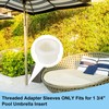 Thyle Pool Umbrella Stabilizer Adapter Pool Deck Inground Umbrella Inserts