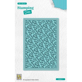 Nellie's Choice STAD011 Cutting Dies with Embossing Branches Cutting Die 9.5 x 14 cm 1 Piece Cutting Die Cards Craft Scrapbooking Christmas and DIY Scrapbook Accessories, Blue, 95 x 140 mm