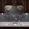 Aspect Peel and Stick Backsplash 3in x 6in Brushed Stainless