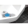 AirWorks AWSP233 Premier Urinal Screen with Block, Sunburst, Clear, 5"