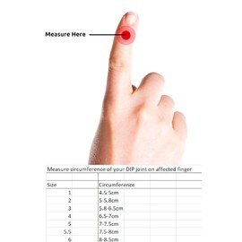 SuperBrace Mallet Finger Splint with Zinc Oxide Tape Complete Support Care Kit Finger Protector Fracture Immobilizer MADE IN UK (3 (5.8-6.5cm))