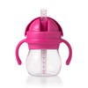 OXO Tot Straw Cup with Grow Handle safety pink