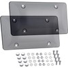 WildAuto License Plate Cover,2Pack Car Licenses Frame Shields with Non-Rusting