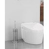 Dowry Anti-Hand Off Toilet Plunger with Holder for Bathroom,Powerful Efficient