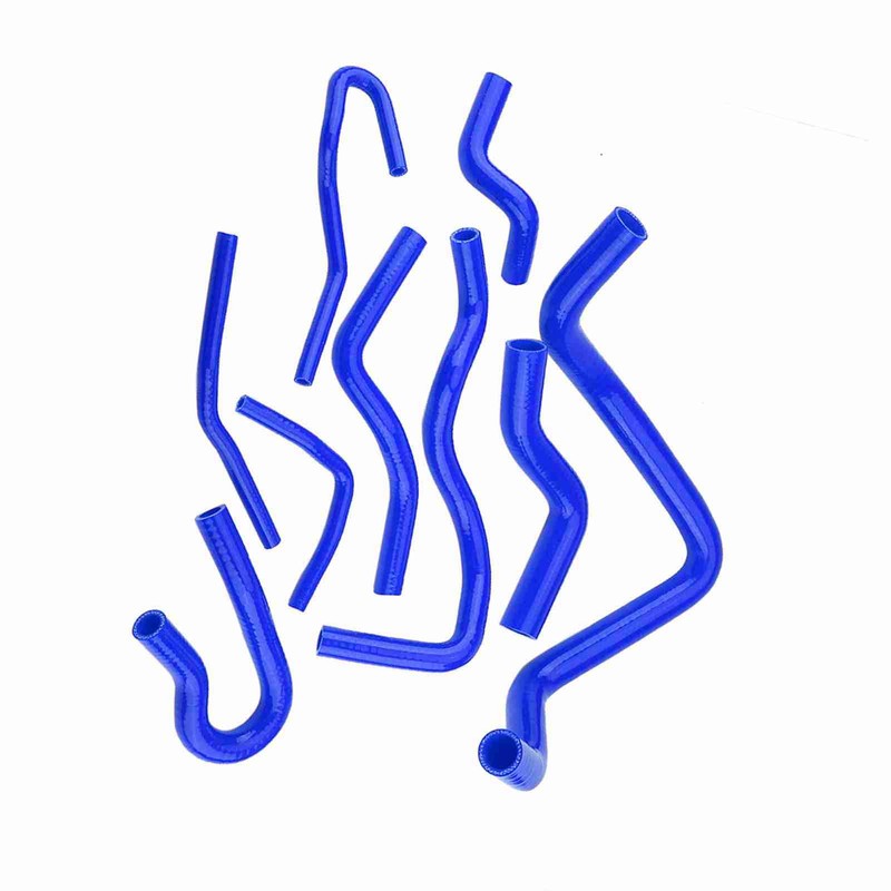 9pcs Silicone Radiator Hose Kit, Water High Temp Resistance, for