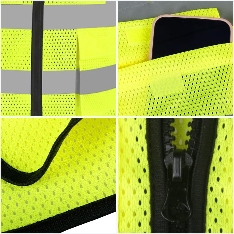 HYCOPROT Safety Vests High Visibility Reflective Vest Executive Manager Jacket