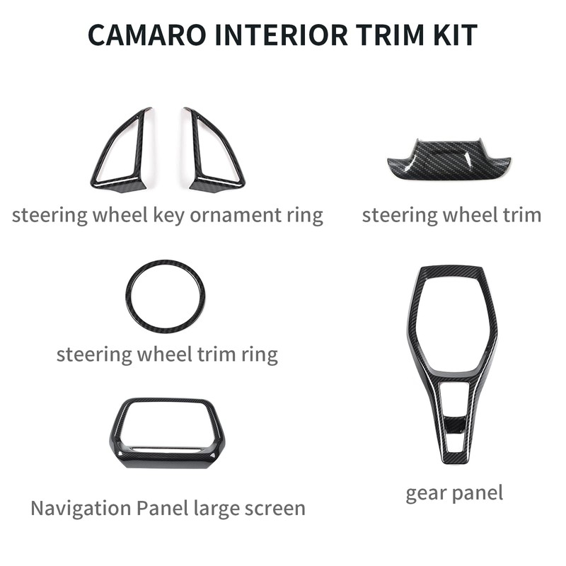 Linskip Steering Wheel Kit Compatible with Chevy Camaro 2016-2024, (8''