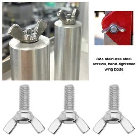 Be In Your Mind 50Pcs Butterfly Wing Screws M3 M4 M5 M6 M8 Stainless Steel Wing Bolt Set Metal Butterfly Screws Bolts for Electronic Equipment