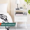 Yoobure Modern Nightstand with Drawer, Bedside Tables, Mid Century Nightstands