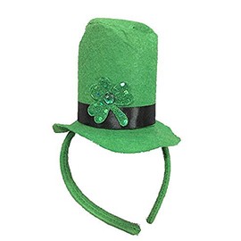 St. Patrick's Day Shamrock Top Hat Headband