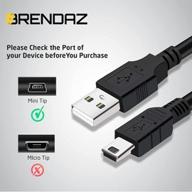 BRENDAZ Mini USB Cable Cord Compatible with Blue Yeti Pro, Blue Yeti USB Mic, Blue Snowball iCE Microphone. (3-Feet)