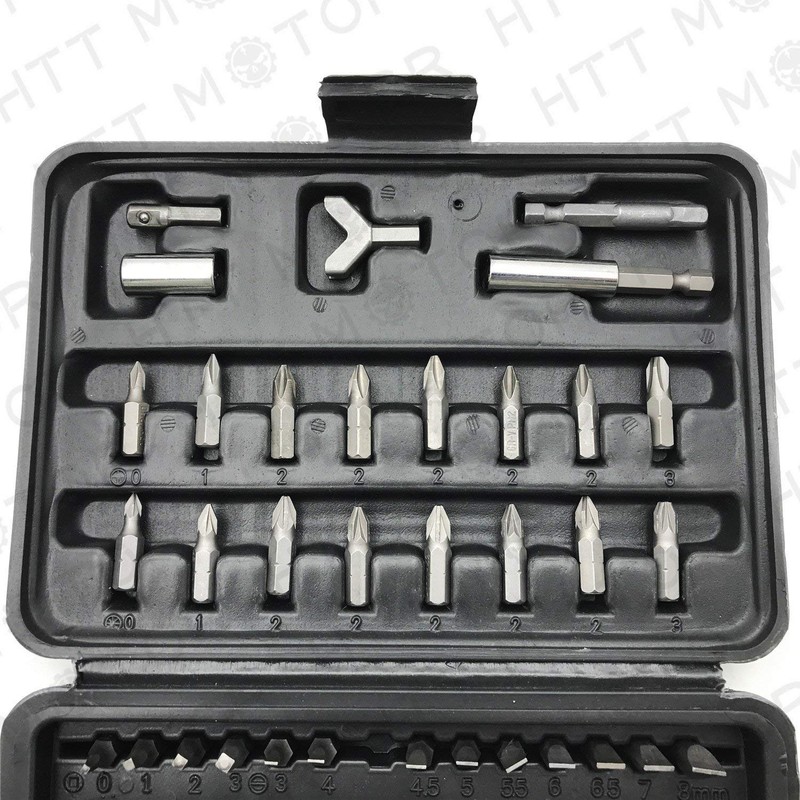 HTTMT 100 - Pcs 1/4 Torx Hex Torq Security Bit