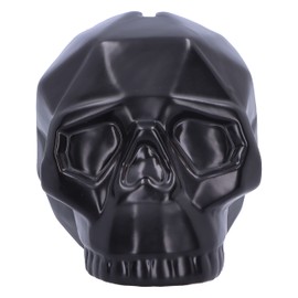 Nemesis Now Geometric Skull Money Box, Ceramic, Black