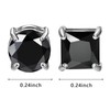 NEWITIN 6 Pairs Stainless Steel Magnetic Stud Earrings for Men