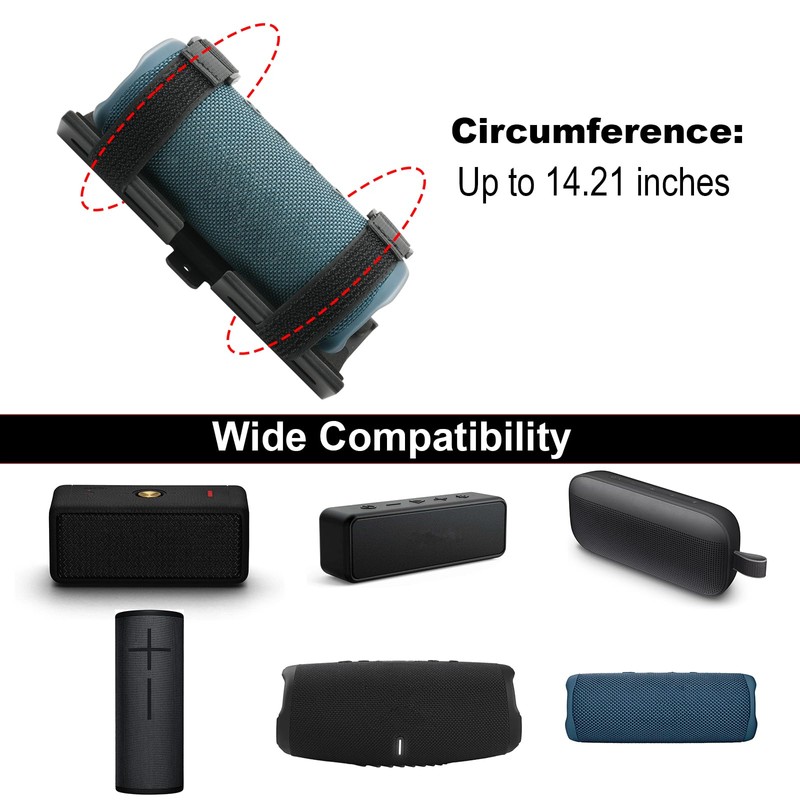 TXEsign Portable Speaker Mount for Jet Ski/Snowmobile/Boat/Motorcycle/Sea-Doo, Speaker Bracket Metal