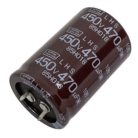 Elko Capacitor Radial 470µF 450V | Snap-in Electrolytic Capacitor up to 105°C | 470uF Electrolytic Capacitor from UCC