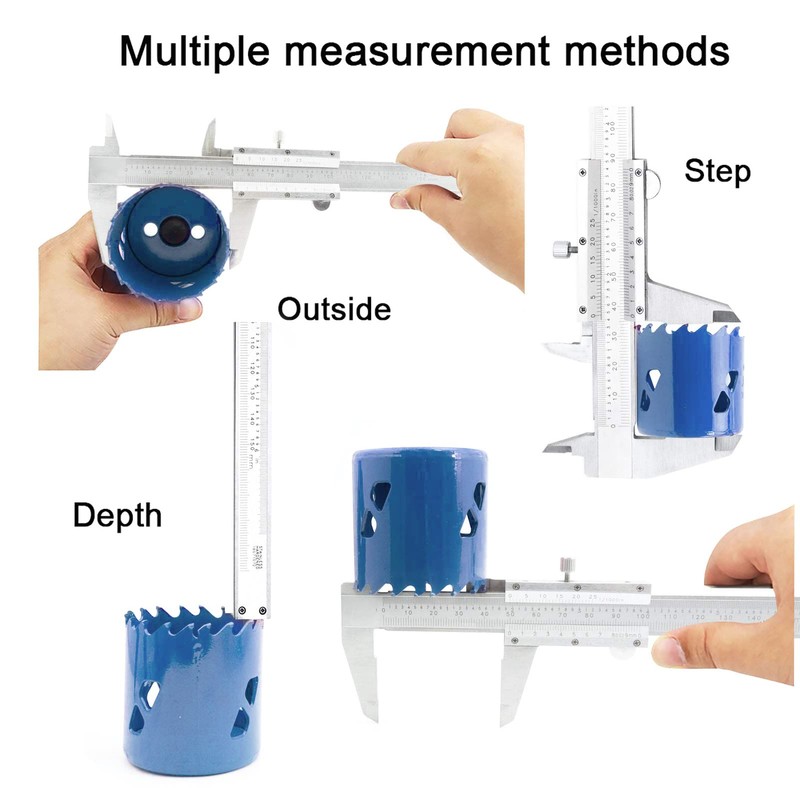 Simhevn Vernier Caliper, 0-6 pulgadas/0-150 mm, calibre de micrómetro manual,