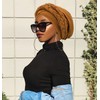 DRESHOW African Women's Turban Double Braid Headwear Headwear Chemo Cap
