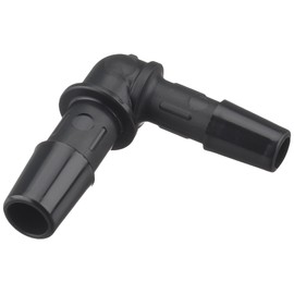 Kijima 105-16007 Motorcycle Parts L-Type Hose Conversion Connector 0.24 inch (6/7 mm) to 0.31 inch (8 mm) Hose Inner Diameter 0.24 - 0.31 inch (6 - 7 mm) Conversion, Black